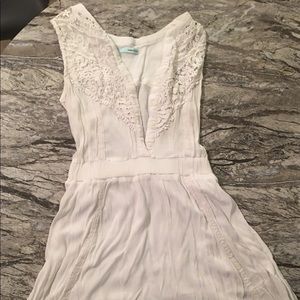 White Laced Bosom Summer Dress
